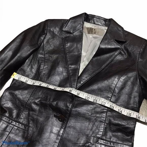 Karl Lagerfeld Leather Blazer - Picture 5 of 7